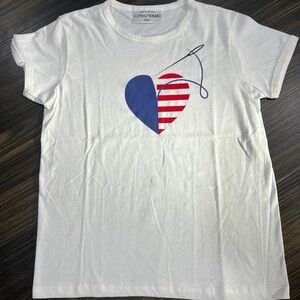 CFDA/ Vogue Made In The USA Size Large Graphic Tee Fashion For America